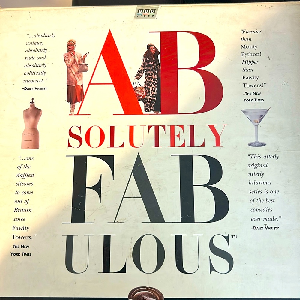 ￼ Absolutely fabulous laser ￼ disc set